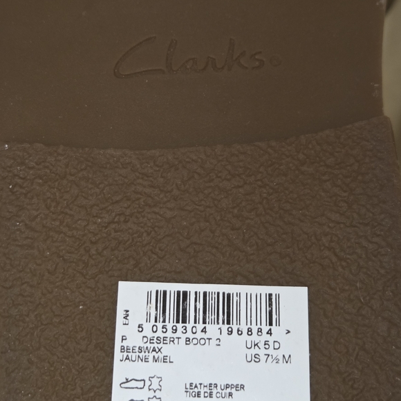 Clarks NWT Brown Leather Ankle Boots - Picture 5 of 5